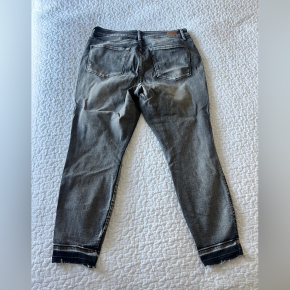 Judy Blue Black/gray wash skinny fit jeans size 16w - Picture 5 of 7